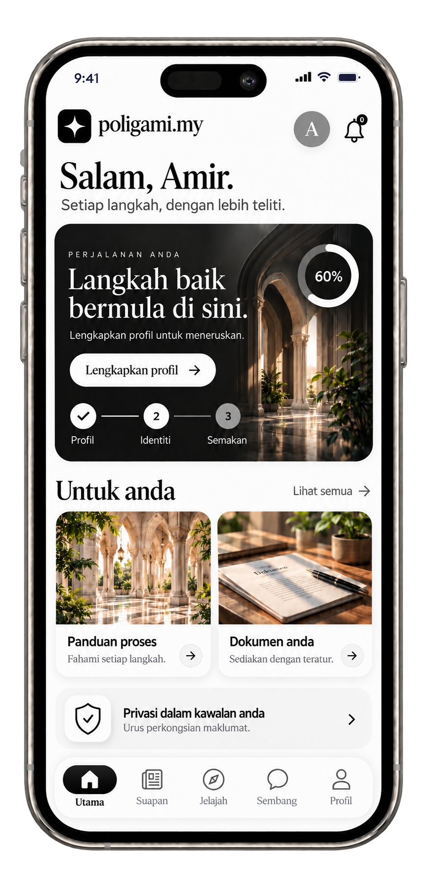 Poligami mobile app